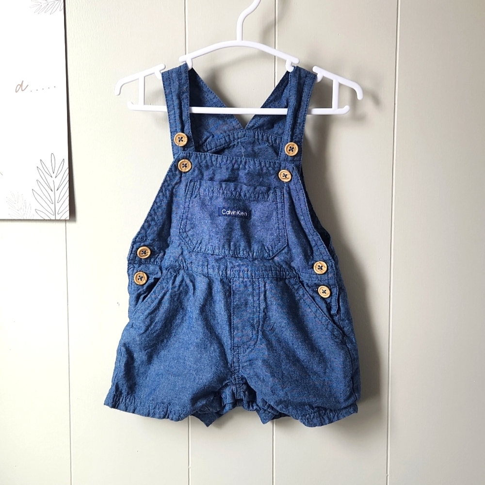 3-6m Calvin Klein romper overalls, gender neutral
